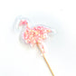 Confetti Filled PVC Cake Topper - Pink Flamingo