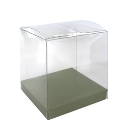Clear Favour Party Box Eucalyptus - Pack of 10