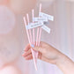 Paper Straws + Flags - Team Bride Hen Party