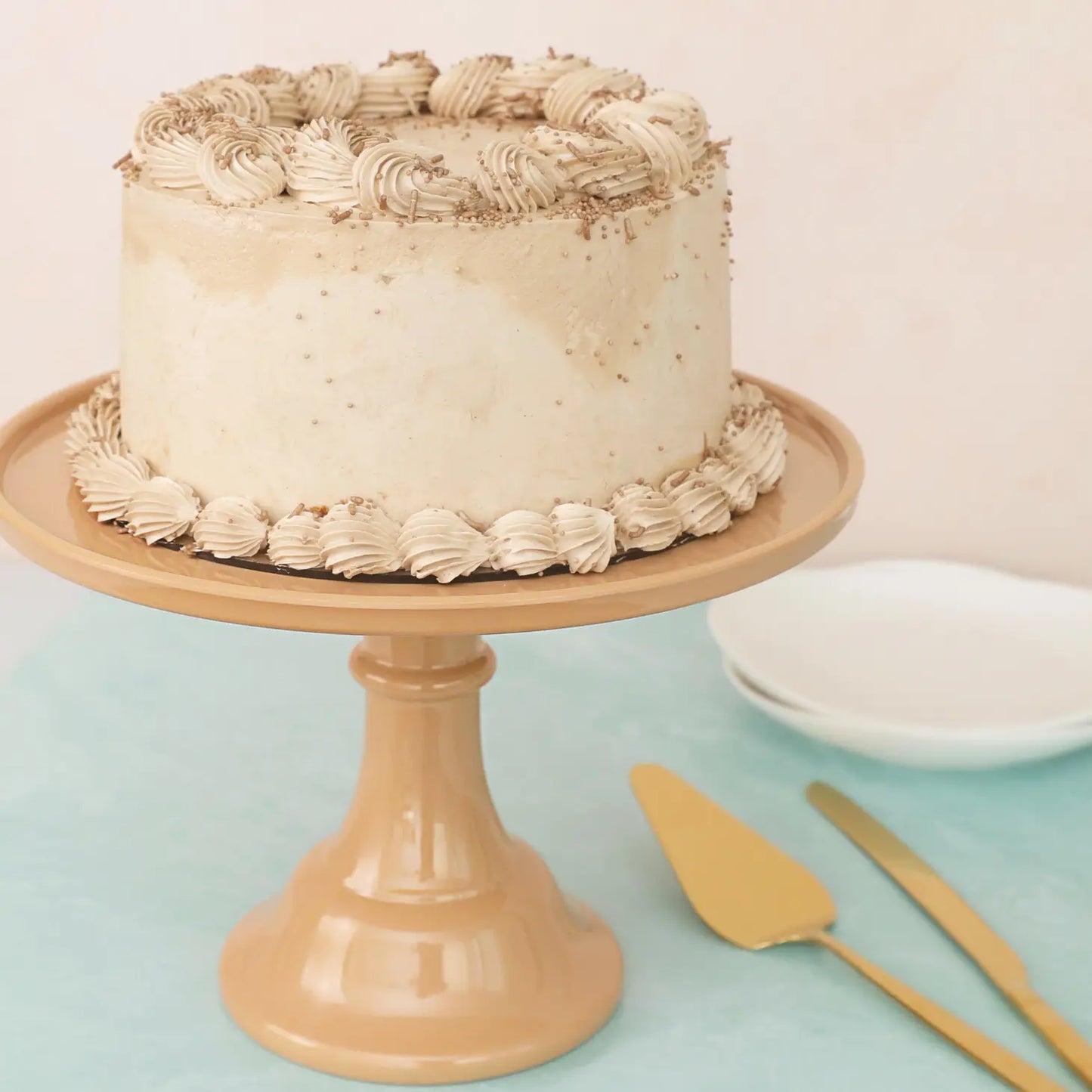 Melamine Bespoke Cake Stand Large - Latte