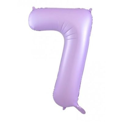 Pastel Lilac 86cm Number 7 Balloon