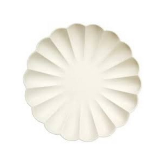 Cream Small Eco Plates (8 Pack)