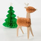 Honeycomb Christmas Character Decorations - Set of 10