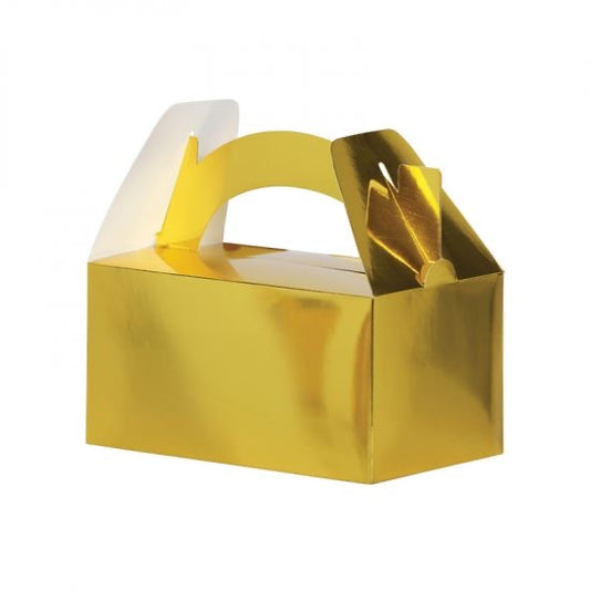 Lunch Box/Treat Box Classic Metallic Gold 5pk