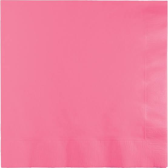 Candy Pink Paper Cocktail Napkins 50pk