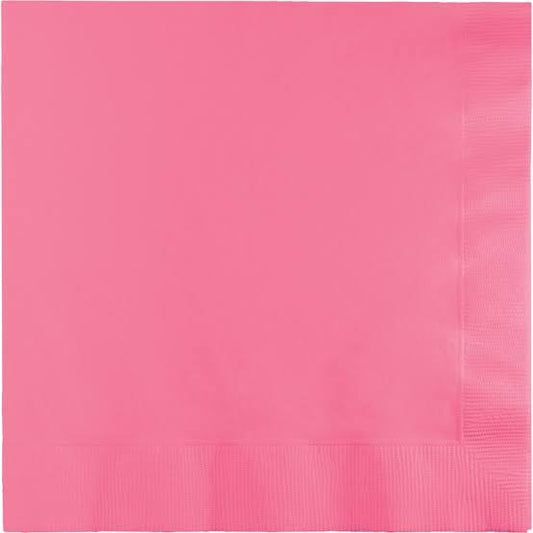 Candy Pink Paper Cocktail Napkins 50pk