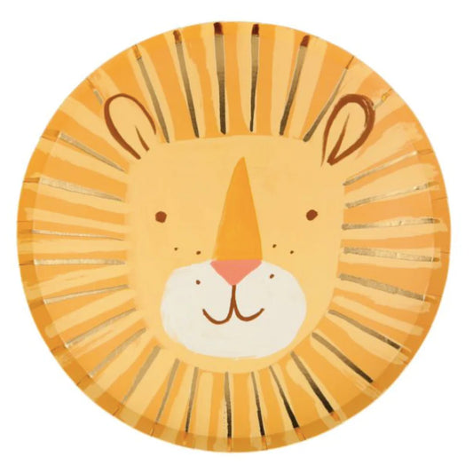 Lion Paper Plates - Pack of 8