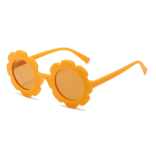 Kids Flower Sunglasses - Mustard