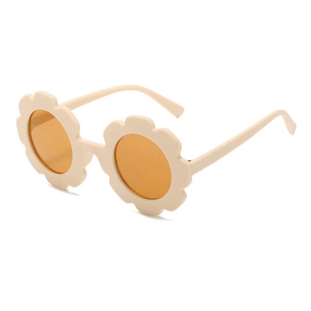 Kids Flower Sunglasses - Oatmeal