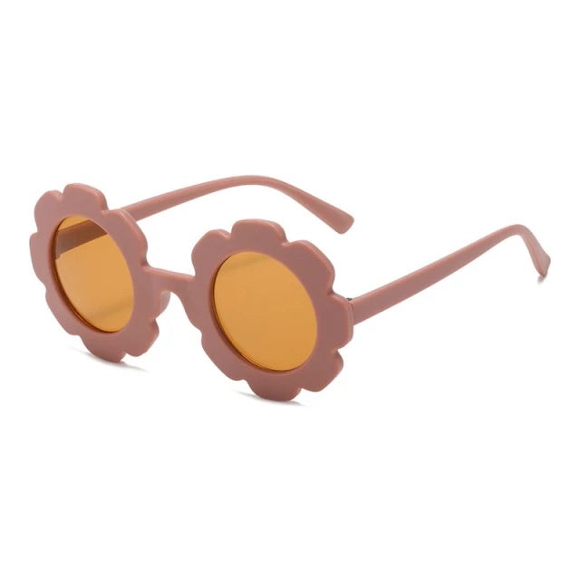 Kids Flower Sunglasses - Dusty Mauve
