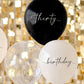 Black, Nude, Cream and Champagne Gold 30th Birthday Party Balloon Bundle