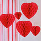 Honeycomb Hanging Heart Decorations