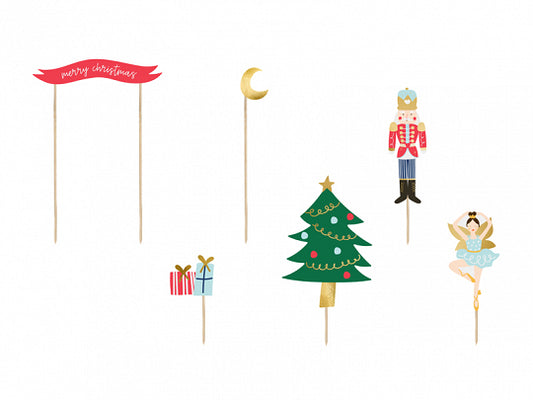 Nutcracker Christmas Mix Cupcake|Food Toppers