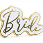 Bridal Shower 'Bride' Enamel Badge
