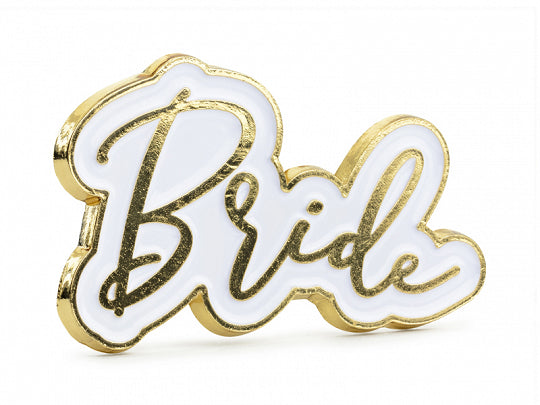 Bridal Shower 'Bride' Enamel Badge