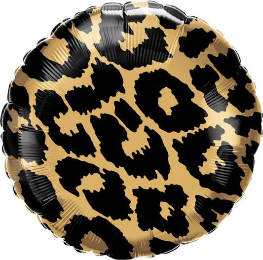 Leopard Spots Round Foil Balloon