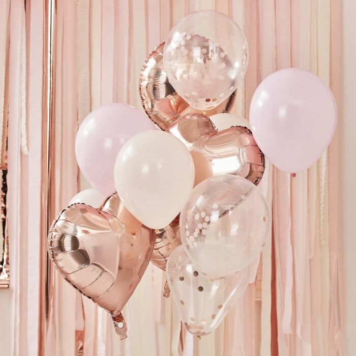 Blush + Rose Gold Balloon Bundle