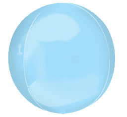 Pastel Blue 40cm Shiny Orbz Balloon