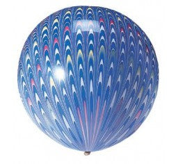 Peacock Blue Round Balloon