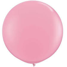 90cm Jumbo Round Balloon - Light Pink