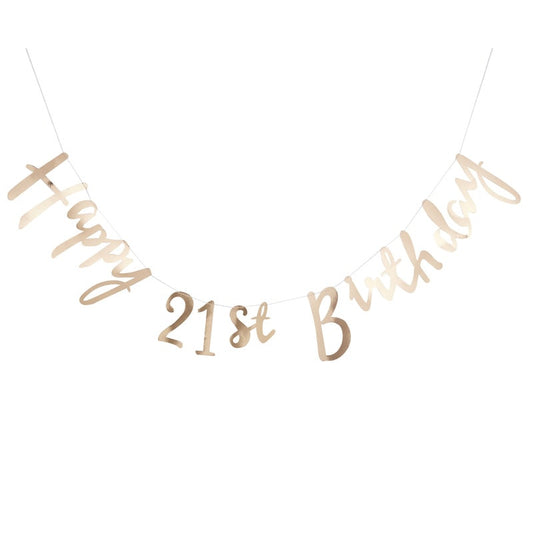 Happy 21st Birthday Bunting