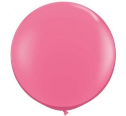 90cm Jumbo Round Balloon - Rose Pink