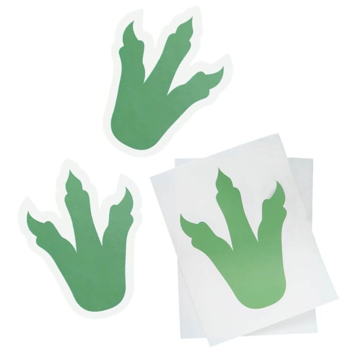 Dinosaur Footprint Party Stickers - Roarsome