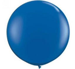 90cm Jumbo Round Balloon - Sapphire Blue