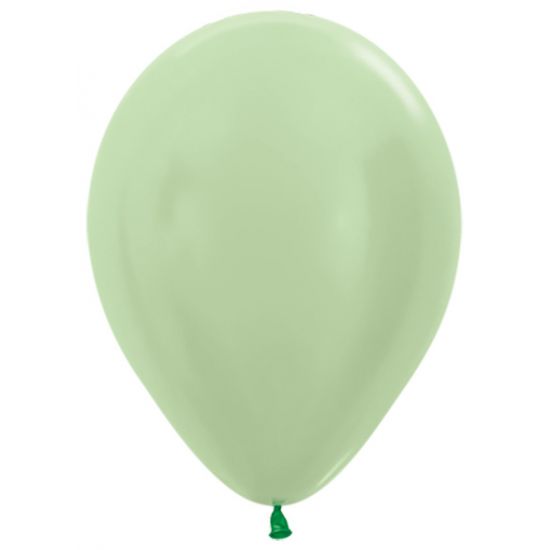 30cm Satin Pearl Green Balloon