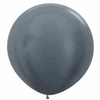 90cm Jumbo Round Balloon - Graphite