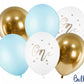 One Balloon Bouquet - Pastel Blue + Gold