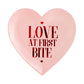 Love at First Bite Heart Paper Plates