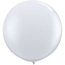 90cm  Jumbo Round Balloon - White